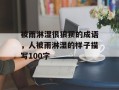 被雨淋湿很狼狈的成语，人被雨淋湿的样子描写100字