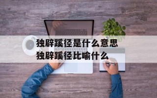独辟蹊径是什么意思 独辟蹊径比喻什么