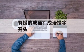 有投的成语？成语投字开头
