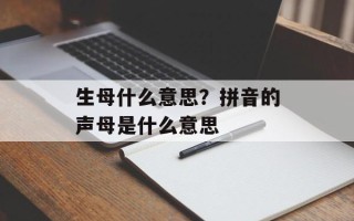 生母什么意思？拼音的声母是什么意思