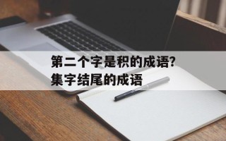 第二个字是积的成语？集字结尾的成语