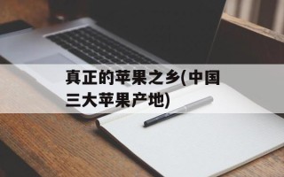真正的苹果之乡(中国三大苹果产地)