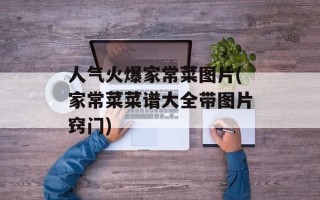 人气火爆家常菜图片(家常菜菜谱大全带图片窍门)