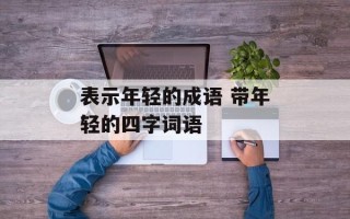 表示年轻的成语 带年轻的四字词语