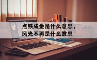 点铁成金是什么意思，风光不再是什么意思