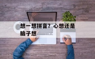 想一想拼音？心想还是脑子想