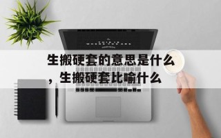 生搬硬套的意思是什么，生搬硬套比喻什么