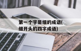 第一个字是细的成语(细开头的四字成语)