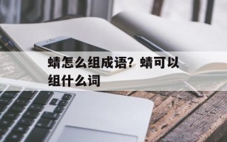 蜻怎么组成语？蜻可以组什么词