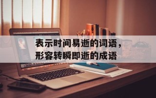 表示时间易逝的词语，形容转瞬即逝的成语