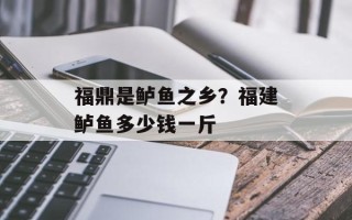 福鼎是鲈鱼之乡？福建鲈鱼多少钱一斤