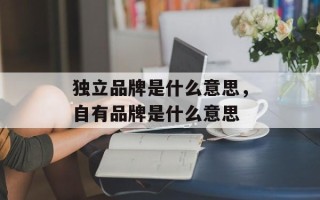 独立品牌是什么意思，自有品牌是什么意思
