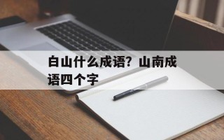 白山什么成语？山南成语四个字