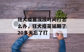 狂犬疫苗没按时间打怎么办，狂犬疫苗延期了20多天忘了打