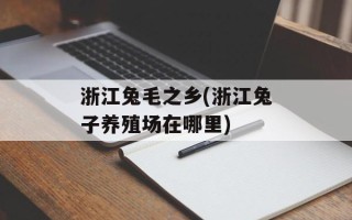 浙江兔毛之乡(浙江兔子养殖场在哪里)