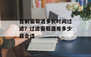 自制葡萄酒多长时间过滤？过滤葡萄酒用多少目合适