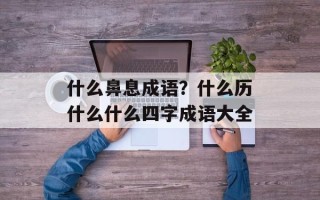 什么鼻息成语？什么历什么什么四字成语大全