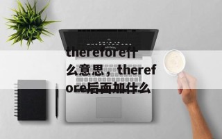 therefore什么意思，therefore后面加什么