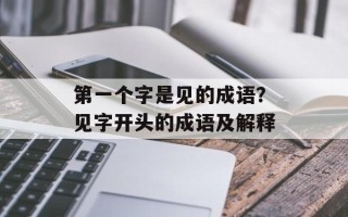 第一个字是见的成语？见字开头的成语及解释