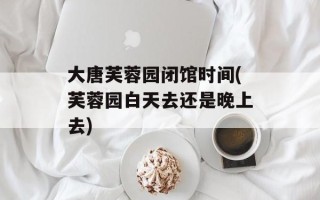 大唐芙蓉园闭馆时间(芙蓉园白天去还是晚上去)