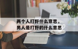 两个人打野什么意思，男人是打野的什么意思