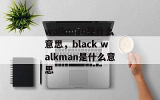 walkman是什么意思，black walkman是什么意思