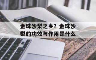 金珠沙梨之乡？金珠沙梨的功效与作用是什么