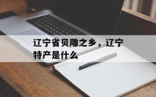 辽宁省贝雕之乡，辽宁特产是什么