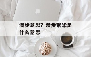 漫步意思？漫步繁华是什么意思