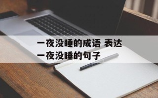一夜没睡的成语 表达一夜没睡的句子