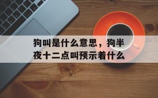 狗叫是什么意思，狗半夜十二点叫预示着什么