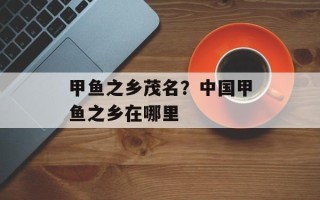 甲鱼之乡茂名？中国甲鱼之乡在哪里
