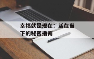 幸福就是现在：活在当下的秘密指南