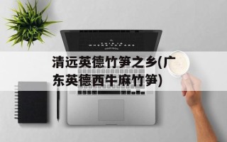 清远英德竹笋之乡(广东英德西牛麻竹笋)