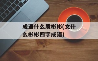 成语什么质彬彬(文什么彬彬四字成语)