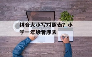 拼音大小写对照表？小学一年级音序表