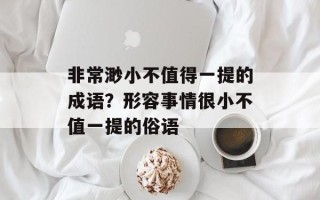 非常渺小不值得一提的成语？形容事情很小不值一提的俗语