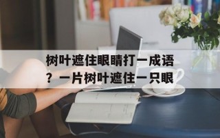 树叶遮住眼睛打一成语？一片树叶遮住一只眼