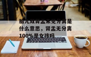 胎儿双肾盂未见分离是什么意思，肾盂无分离100%是女孩吗