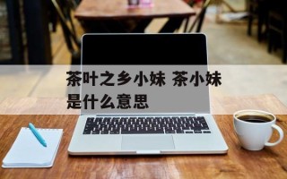 茶叶之乡小妹 茶小妹是什么意思