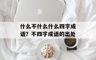 什么不什么什么四字成语？不四字成语的出处
