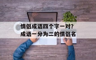 情侣成语四个字一对？成语一分为二的情侣名