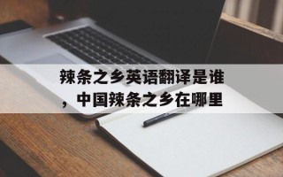 辣条之乡英语翻译是谁，中国辣条之乡在哪里