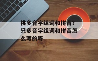 挑多音字组词和拼音？只多音字组词和拼音怎么写的呀