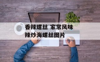 香辣螺丝 家常风味 辣炒海螺丝图片
