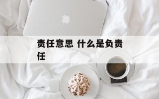 责任意思 什么是负责任