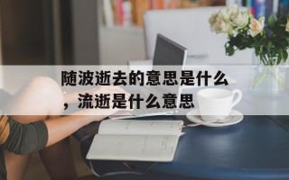 随波逝去的意思是什么，流逝是什么意思