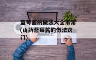 蓝莓酱的做法大全家常(山药蓝莓酱的做法窍门)