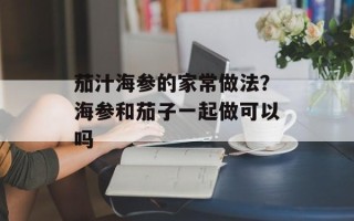 茄汁海参的家常做法？海参和茄子一起做可以吗
