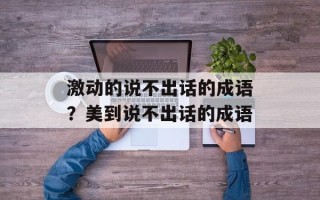 激动的说不出话的成语？美到说不出话的成语